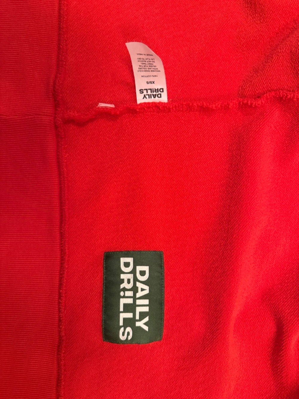 Daily Drills Heart Cropped Sleeve Crew XS/S - Picture 3 of 5